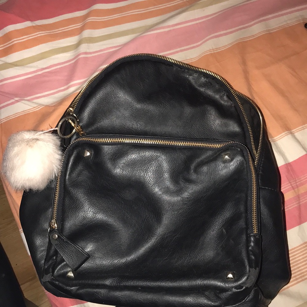 Leather backpack